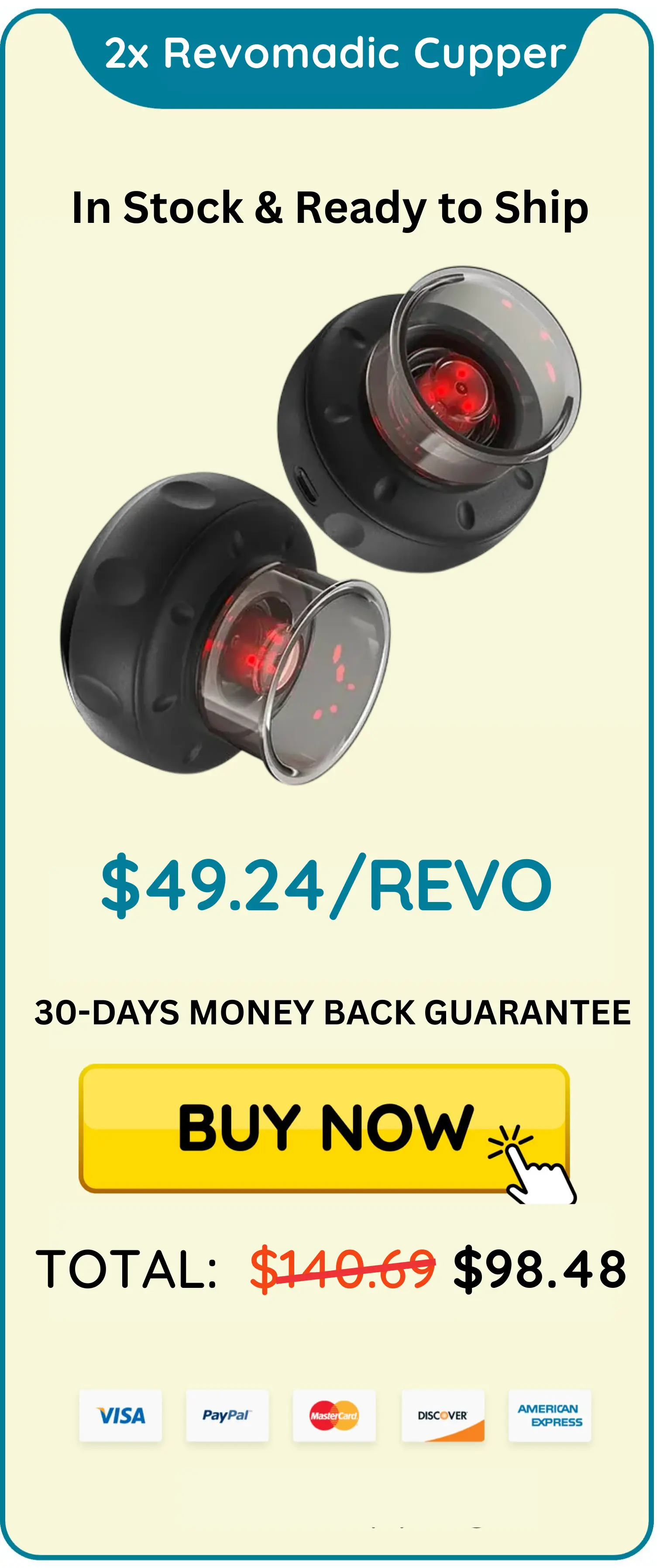 revomadic cupping massager package 2