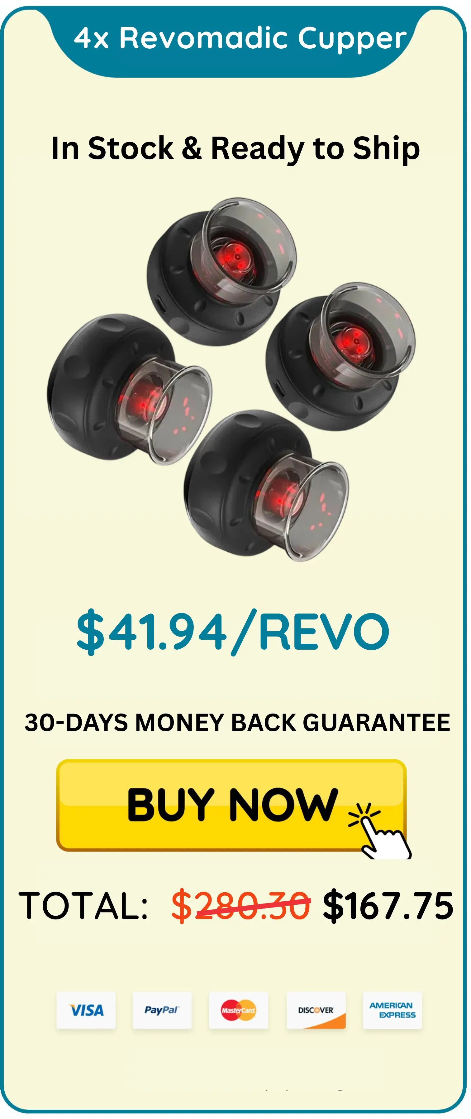 revomadic cupping massager package 4